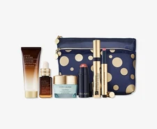 Estee Lauder Glowing All Out Gift Set, 7 piece ( 4 full sizes), Night Repair