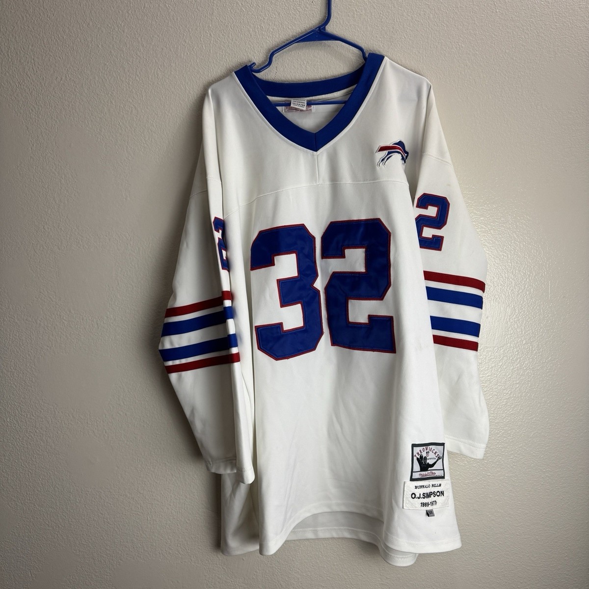 Vintage Mitchell Ness O.J. Simpson 32 Buffalo Bills Long