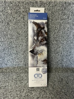 DIAMOND DOTZ Diamond Facet Art Kit Special Edition WOLF PORTRAIT  3D DD4.012