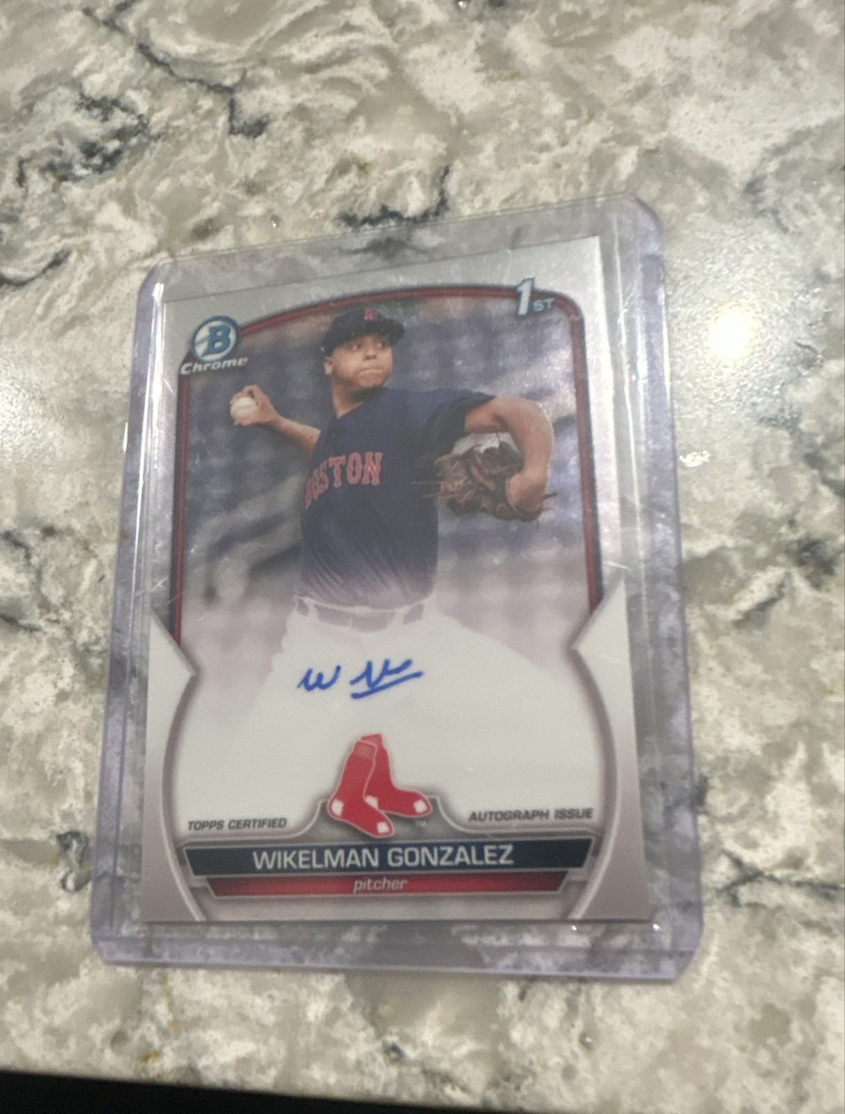 2023 Bowman Chrome - Prospect Autographs Wikelman Gonzalez #CPA-WG (AU, RC)