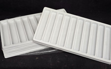 12 x Brand New 10 Slot Storage Felt Tray Lot - Watch Bands, Knives, Pens & More!