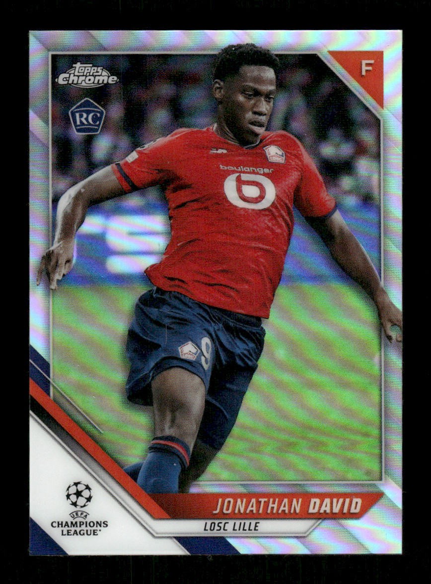 2021-22 Topps Chrome UEFA Champions League #191 Jonathan David Refractor