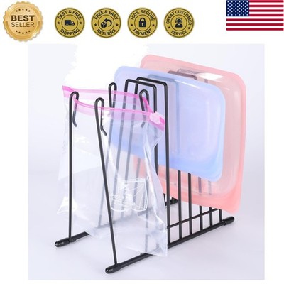 Reusable Food Storage Bags Drying Rack, Stainless Stand Plastic Bag Drying Ra...