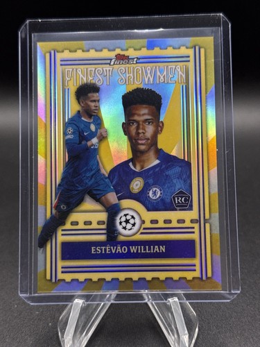 2025-26 Topps Finest UEFA Estevao Willian Rookie RC Finest Showmen Chelsea #23