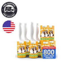 Value Pack of Extra Sticky Lint Rollers - 800 Sheets with Smooth Handle Design