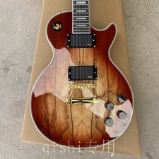 Sunburst Electric Guitar Gold part burl Maple Top