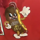 “Let’s All Go To The Lobby and Get a…Hot Dog” Tin Sign Retro Vtg Look 15"x10"
