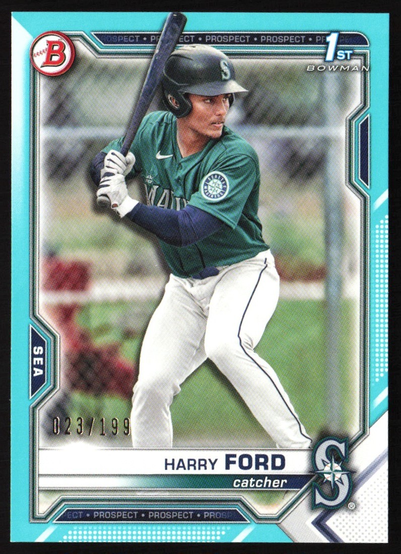 2021 Bowman Draft Aqua 23/199 Harry Ford #BD-1 BB2