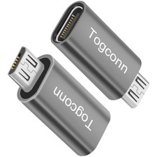 USB C to Micro USB Adapter 2 Pack Female to Micro Male