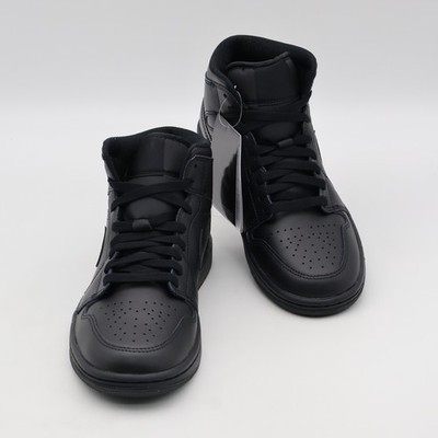 Size 9.5 - Air Jordan 1 2022 Mid Triple Black for sale online | eBay