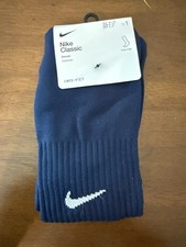 Nike Classic Dri-Fit Knee High Cushioned Socks Unisex Medium Navy SX5728