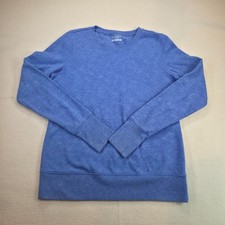 Tek Gear Women's Blue Heathered Crew Neck Activewear Sweatshirt Size S
