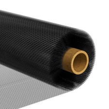 Window Screen Roll, 304 Stainless Steel, 35IN x 10FT, 22 Mesh, Black, Petproof