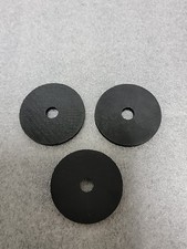 1/8" Thick x 1-1/2" Diameter with 5/16"Hole Black Rubber Washers; Qty 10