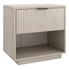 Henn&Hart 23.63" Alder White MDF Nightstand