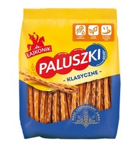 6x LAJKONIK PALUSZKI SOLONE 200G LORENZ - SALTED PRETZEL STICKS x6 pcs