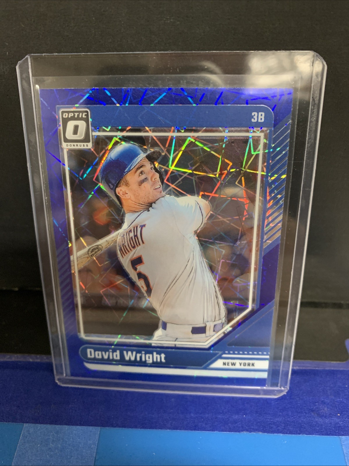 2024 Donruss Optic Blue Velocity Prizm #43 David Wright Mets