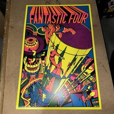 FANTASTIC FOUR BLACK LIGHT POSTER Marvel 20x30