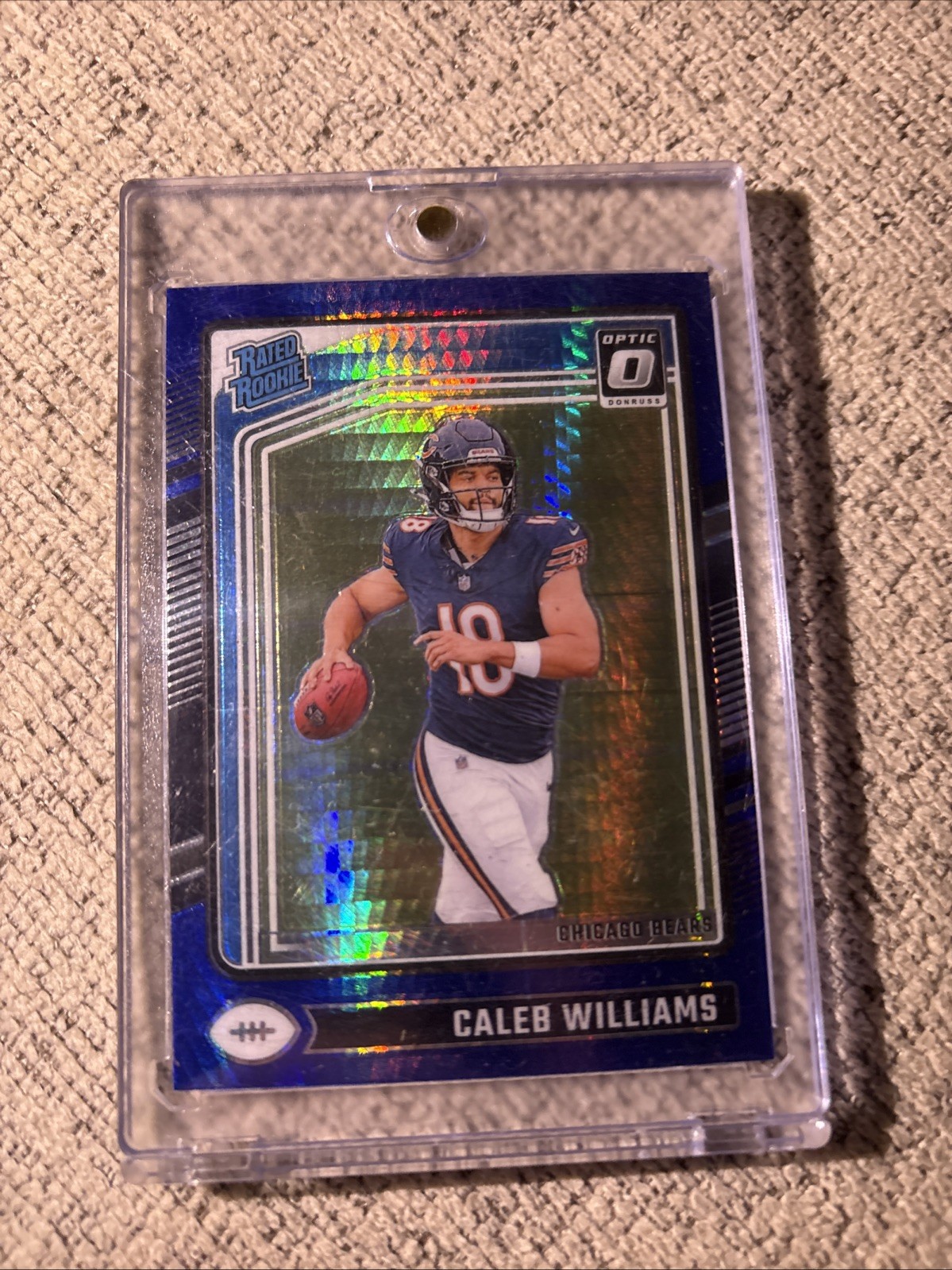 2024 Panini Donruss Optic - Rated Rookie Caleb Williams #201 Blue Hyper Prizm  
