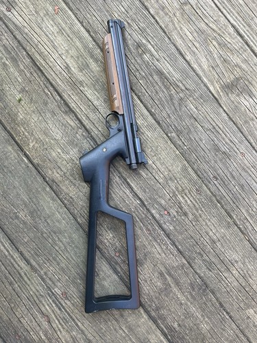 VTG Crosman 1377  .177 Caliber Pellet /bb  pump air pistol with stock /nice