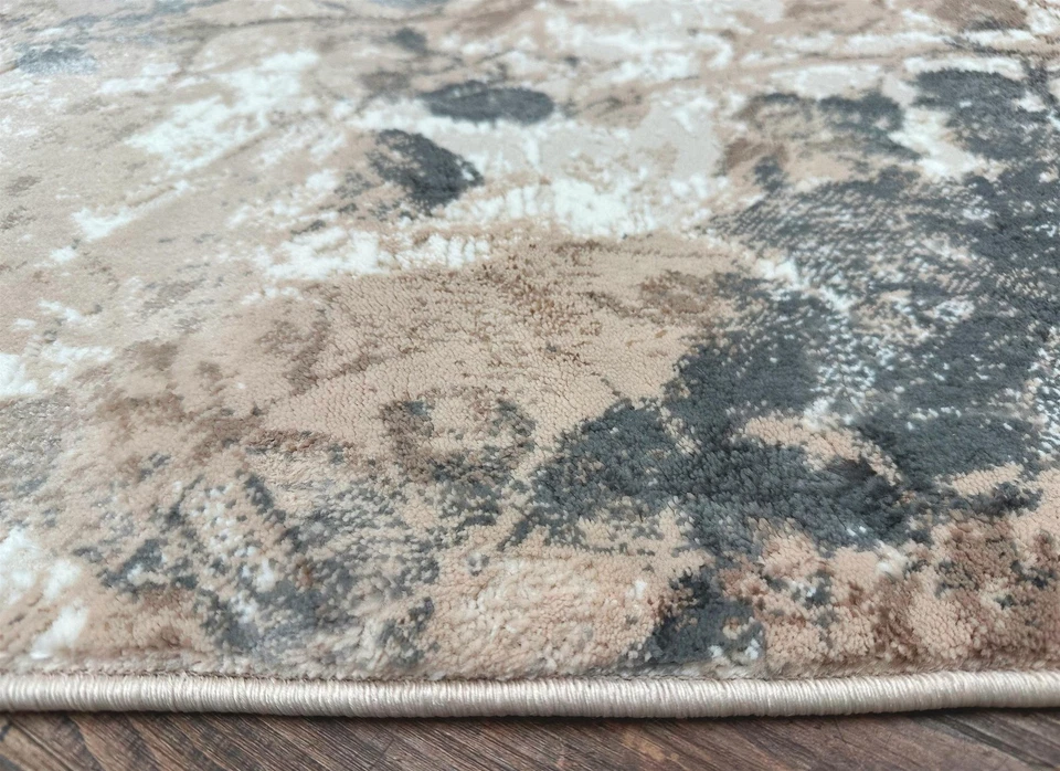 Tapete de área Livigno 1242 transitório floral cinza 8x10 - Imagem 2 de 4