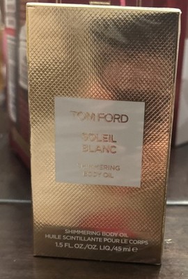 Tom Ford SOLEIL BLANC Shimmering Body Oil - GOLD - 1.5 fl oz/45 ml - NEW-Sealed