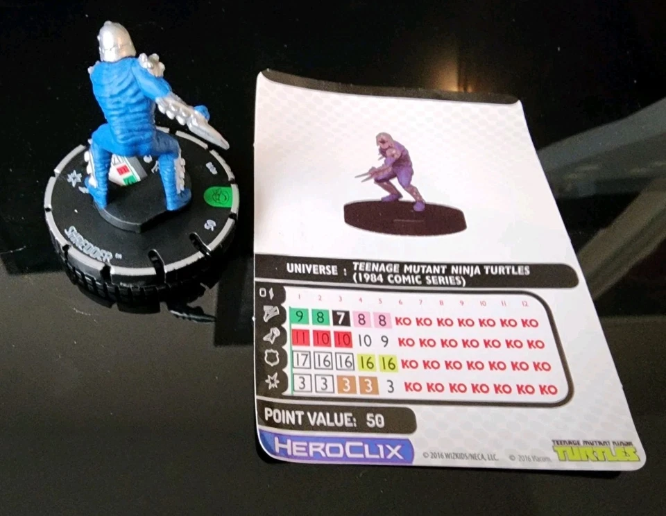 Trituradora Heroclix # 018 del juego TMNT: Heroes in a Half Shell. Foto 2 de 2