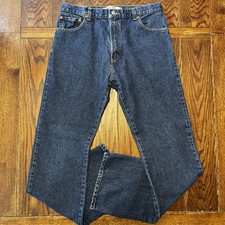 Vintage Levi s 517 Bootcut Tab Jeans 36x36 Cowboy Cut Deep Medium Blue