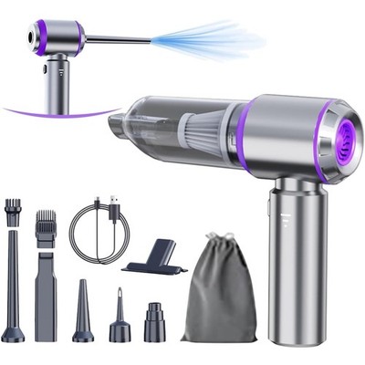 Car Vacuum Portable Cordless 20000PA High Power 4-in-1 Compressed Air Duster ...