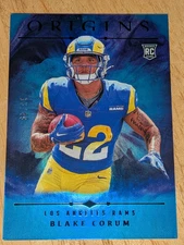 Blake Corum LA Rams Rookie RC 2024 Panini Origins Holo Turquoise #'ed /49