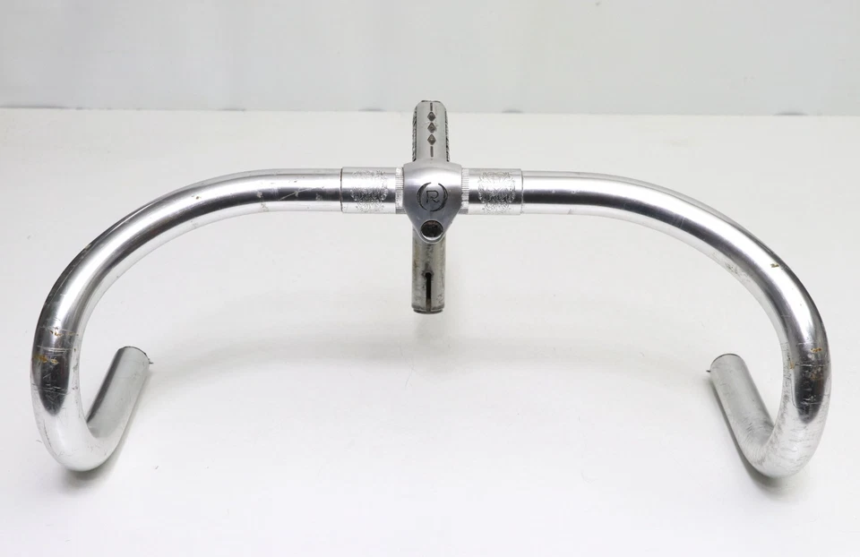 Cinelli 1A quill stem 105mm Carpenè engraved with Criterium handlebar 42cm - Immagine 2 di 4