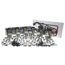 Engine Rebuild Kit With Valve Train - Less Bearings - Flanged Liners