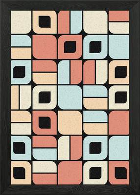 Geometrisches Muster gerahmtes Wandbild Poster Leinwanddruck Bild