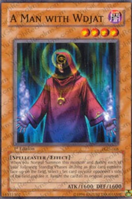 3 x A Man with Wdjat - PGD-068 - Common - 1st Edition Near Mint, English YGO