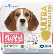 Paw Inspired Female Dog diapers - medium. 