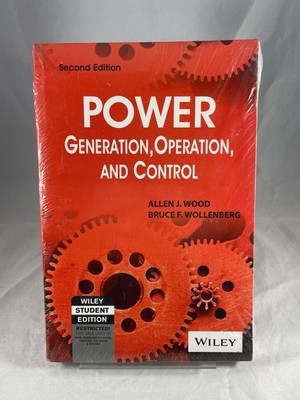 WILEY POWER GENERATION OPERATION & CONTROL WITH DISK 2nd ED By Allen J. Wood NEW