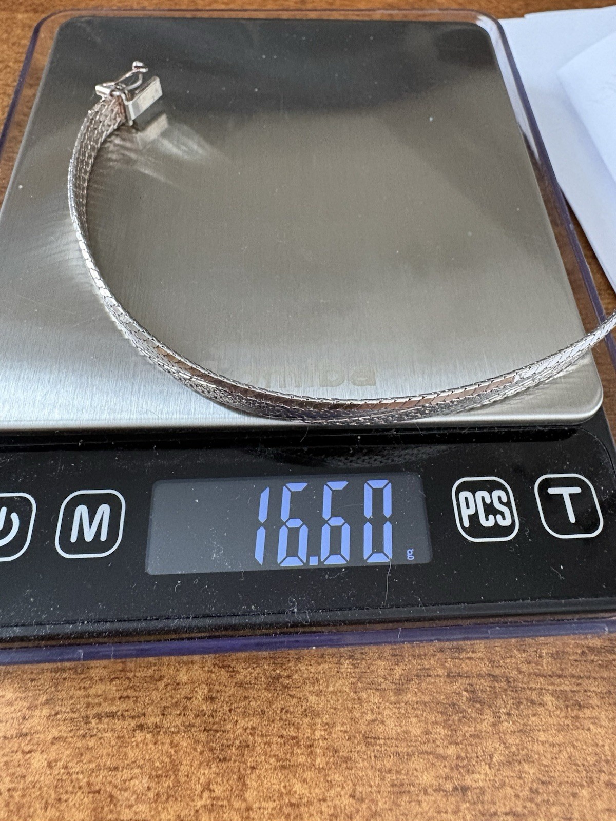 STERLING SILVER SOLID HERRINGBONE 7 Inch Bracelet… - image 6