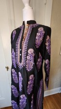 Manish Arora Kurta Embroidered Kurta Tunic Free Size Purple Chic Made in India