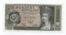 AUSTRIA 100 SCHILLING 1969 PICK 146 UNC+-