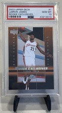2003 Lebron James Upper Deck Rookie Exclusives RC #1 - Rookie Gem Mint PSA 10 👑