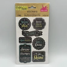 Crafter's Square Scrapbooking Stickers Pop-Up 3D New *You Choose*