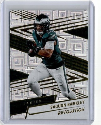 2025 Panini Revolution #4 Saquon Barkley Gold Levels /10 Philadelphia Eagles