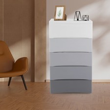 Dresser for Bedroom, Dresser with Large Drawers, 5-tier Storage Dresser 50-80kg
