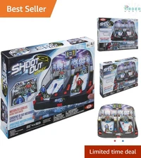 Kids Tabletop Game Motorized Hockey Shoot Out 2 Player Fun with Goalies