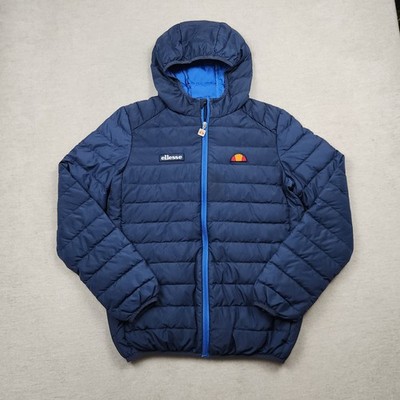 Ellesse Jacke Herren Übergangsjacke Daunen Gr. XS Blau Wind Outdoor Regen Stepp