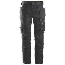 Snickers 6241 Work Trousers Black 31" W 35" L