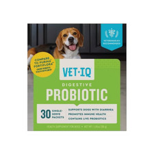 VetIQ Unflavored Digestive Probiotic Dog Supplements - 30ct