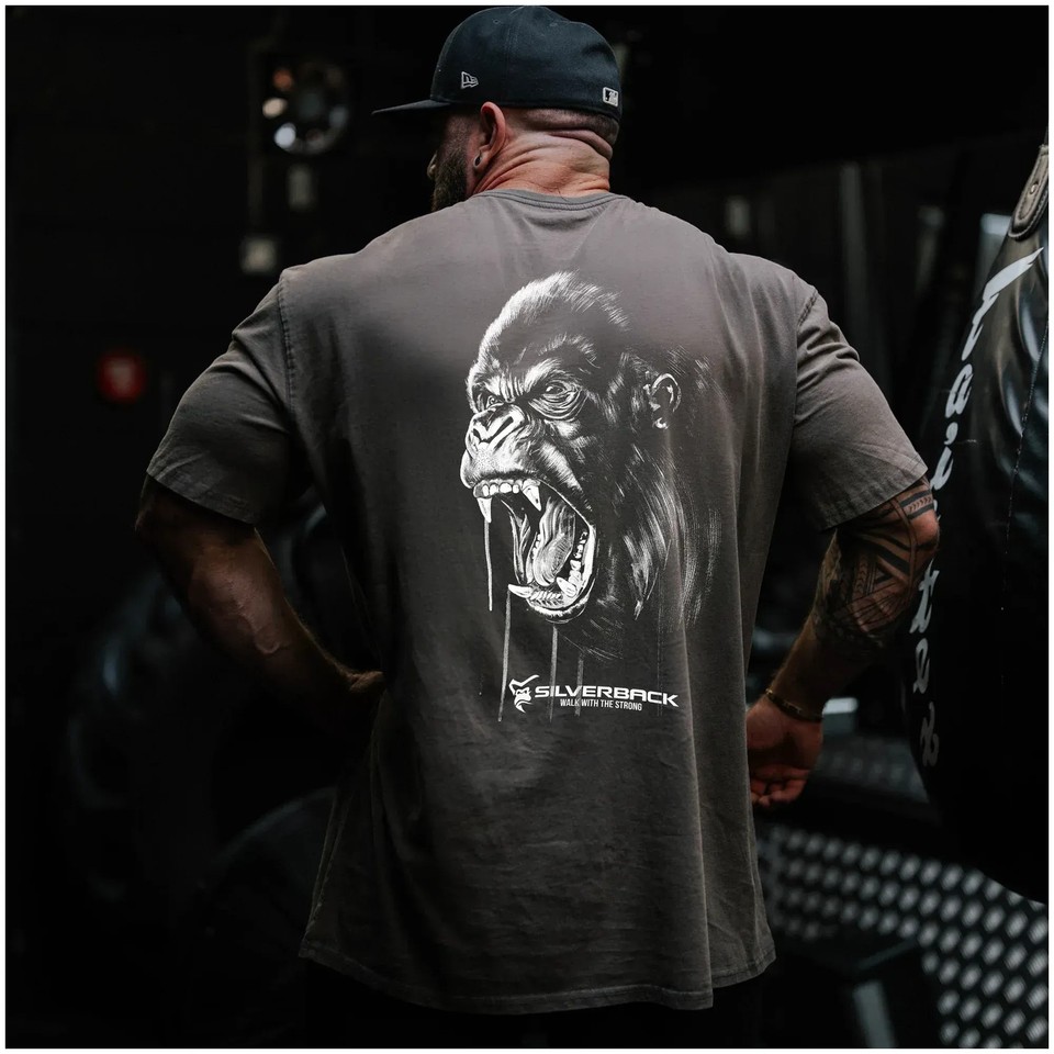 Hombres Camiseta de gran tamaño Algodón Gimnasio Correr Ropa de calle Fitness Camiseta suelta Multi