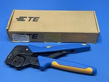 TE 58530-1 AMP Pro Crimper With 58530-2 Die Set Fitted To Suit Mate N Lok 10 12