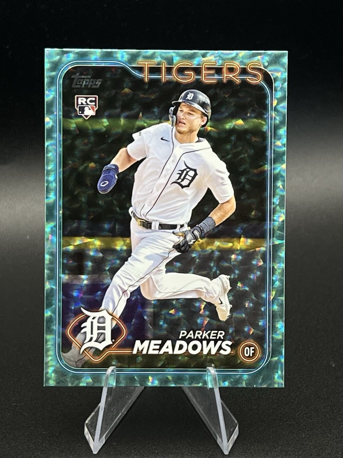 Parker Meadows /399 Aqua Foil 2024 Topps Series 2 RC #516 Rookie Tigers